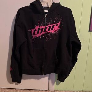 Vintage Y2K Thor Motocross Zip Up Hoodie